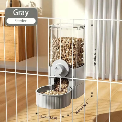 Comedero y Bebedero Automático Colgante 🐱 – Dispensador por Gravedad para Gatos
