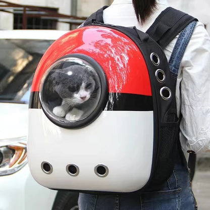 Mochila Cápsula de Viaje 🚀 – Transpirable para Gatos y Perros Pequeños (Hasta 6 kg)