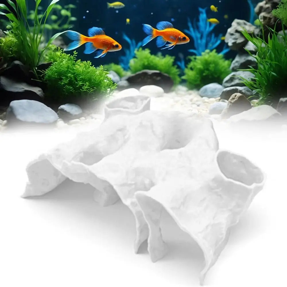 Túnel Cueva de Grava 3D para Acuario - Escondite Decorativo para Peces