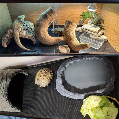 Alfombra de Terrario para Reptiles - Sustrato Decorativo para Gecko Leopardo, Lagartos, Serpientes y Tortugas