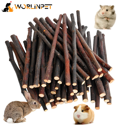Palitos de Manzano 🍎 – Snack Dental Natural para Conejos, Cobayas y Roedores (500 g)