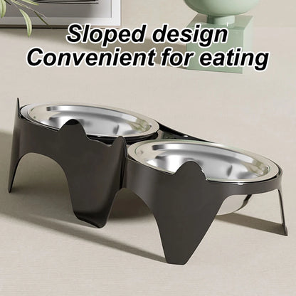 Cuenco de Acero Inoxidable Antivuelco 🥣 – Gran Capacidad para Gatos y Perros