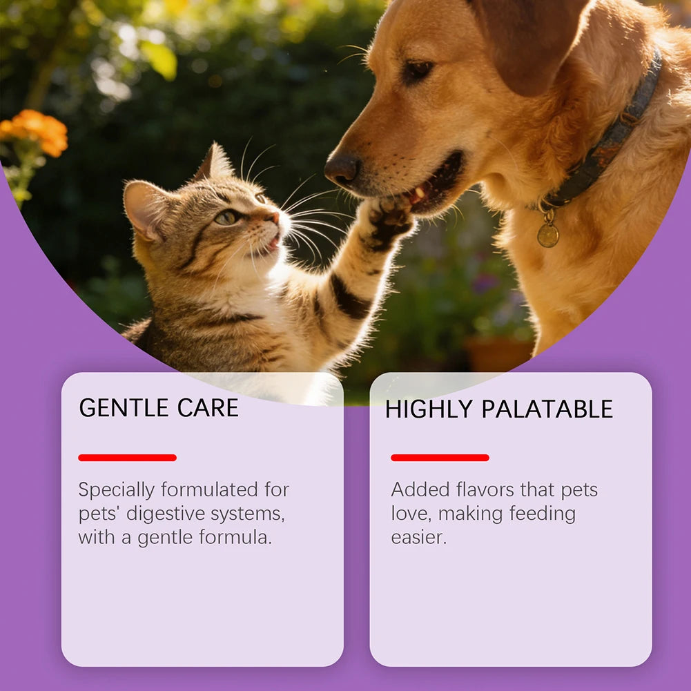 Probióticos en Polvo Sabor Pollo para Perros y Gatos - Suplemento Digestivo 200g