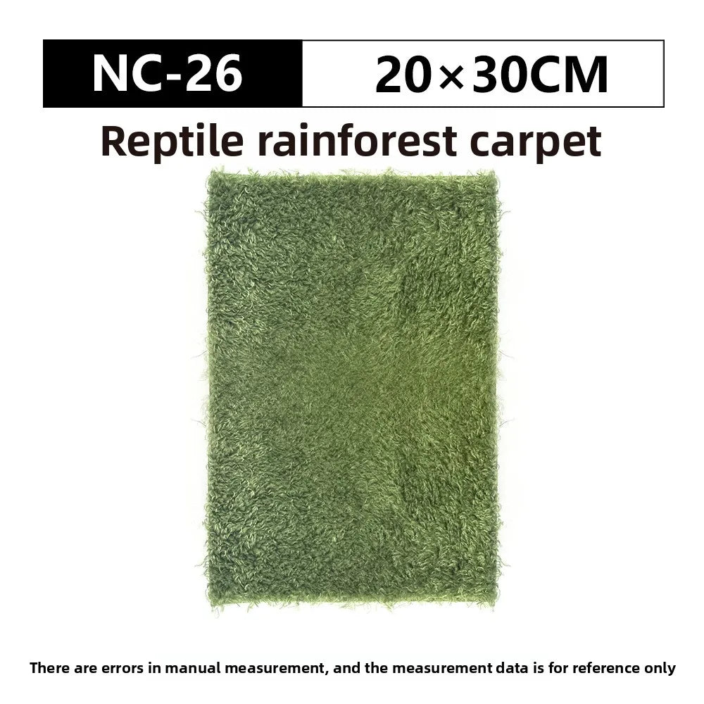 NOMOY Alfombra de Musgo para Reptiles - Tapete de Hierba Artificial Humectante para Terrario de Ranas y Tortugas