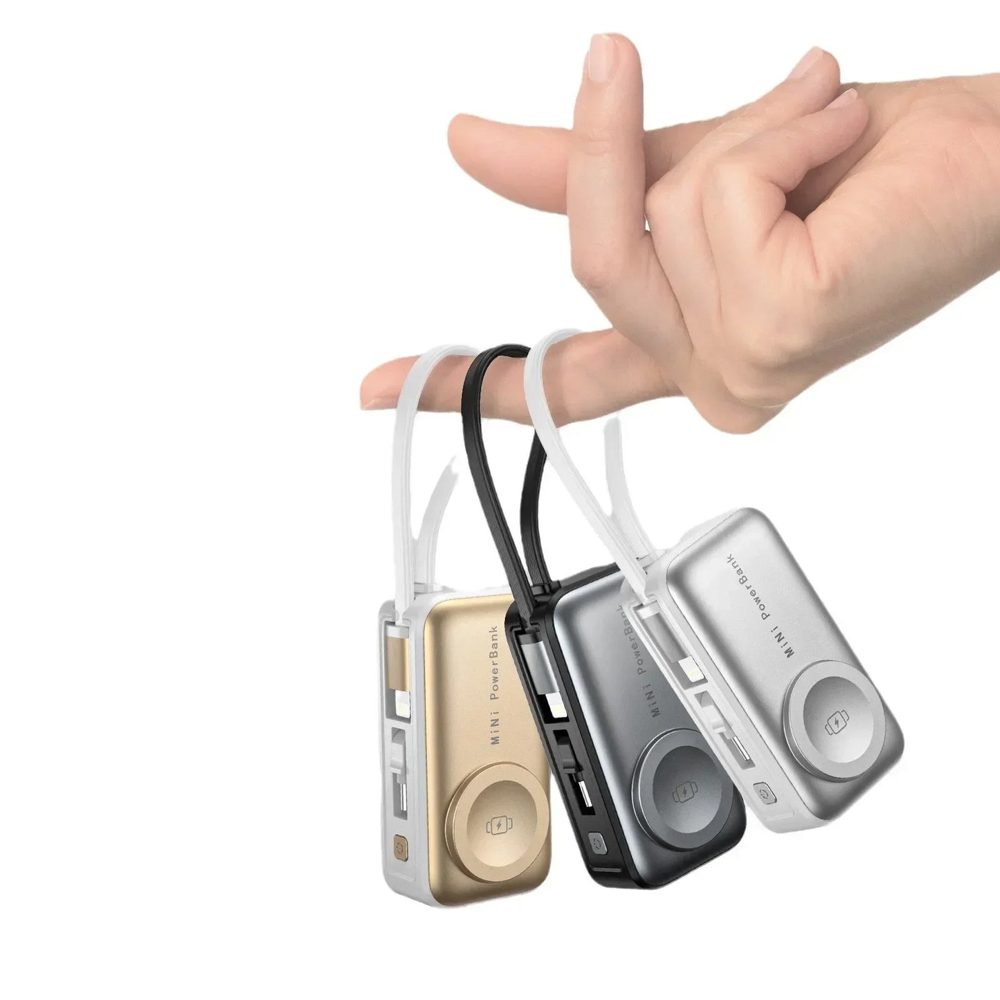 Mini Magnetic Power Bank 5000mAh with Bracket Digital Display Portable External Battery For iPhone Xiaomi Phone Watch Earphone