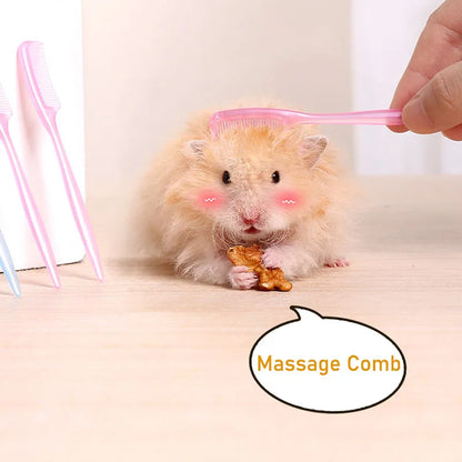 Set de 3 Mini Peines Antienredos 🐹 – Para Hámsters, Ratones y Conejos